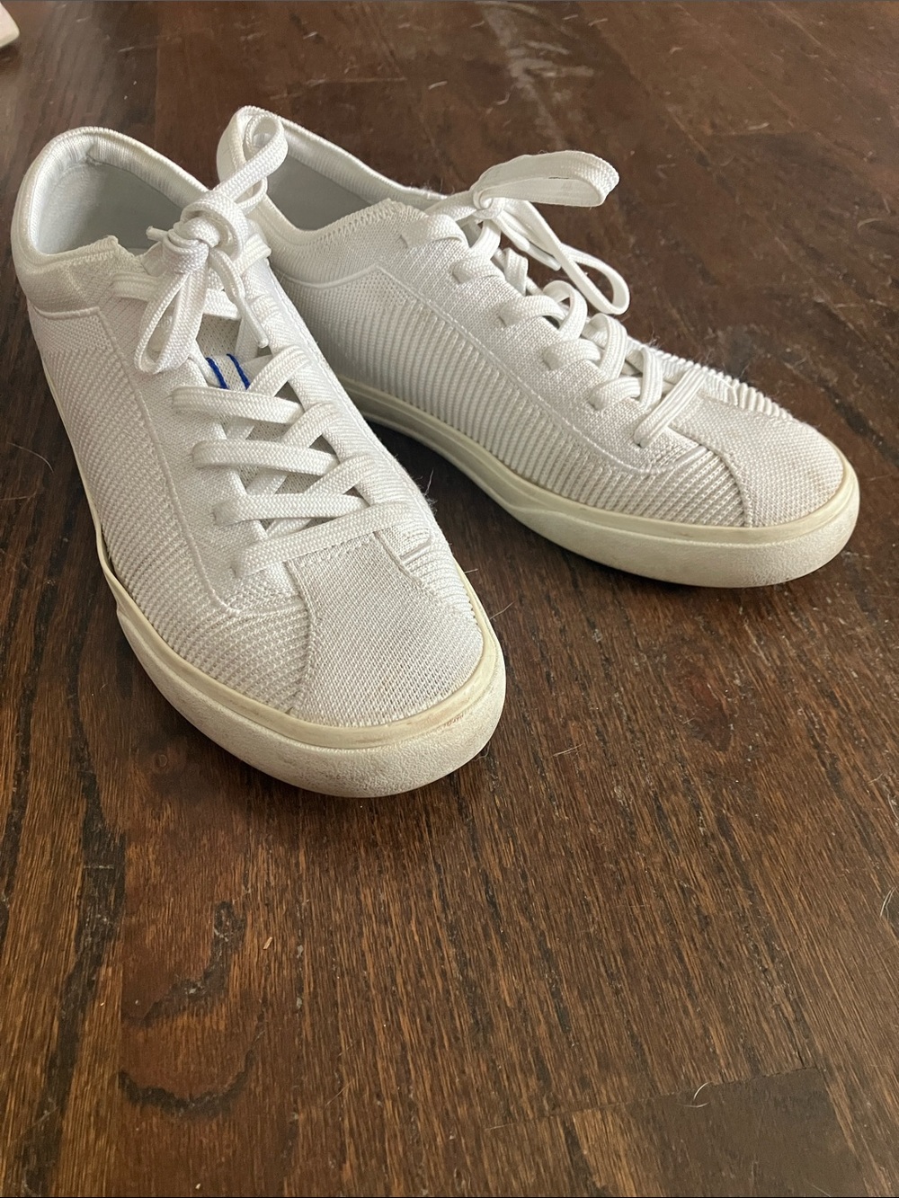 Rothy's White Slip-On Shoes - Textured Rubber Soles - Picture 3 of 4